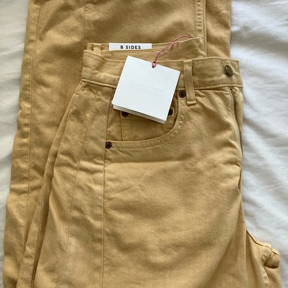 B sides lasso jean in yellow overdue NWT - Picture 3 of 7